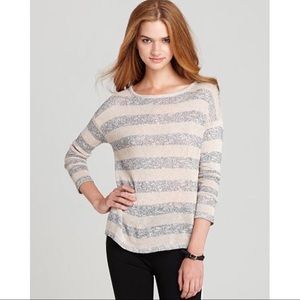 NWT C&C California Lurex Striped Top Sweater
